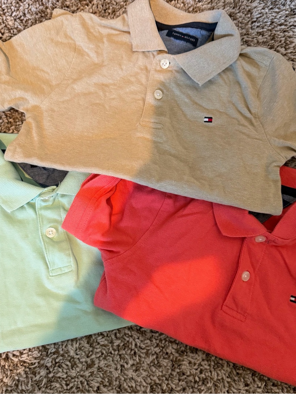 Bundle Tommy Hilfiger Kids Polo Shirt - Beige